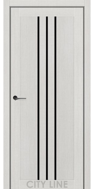 Межкомнатные двери CityLine Express ROCKY korfad-express-rocky-koton-krem-bravo-collection-s-cernym-steklom